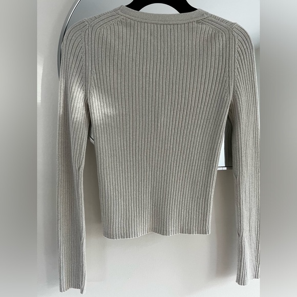 Gap Metallic V-neck Ribbed Cardigan Size XS NWOT - Picture 9 of 15